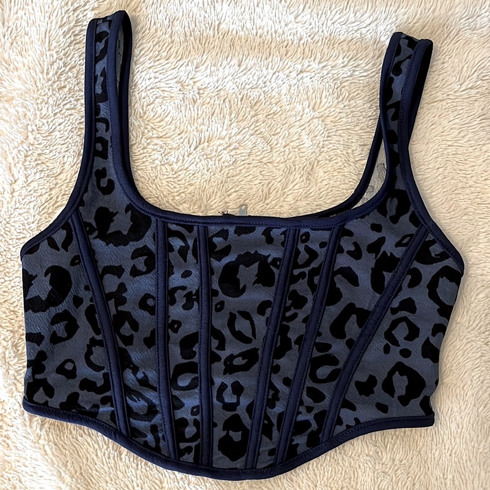 Cheetah, print, corset top